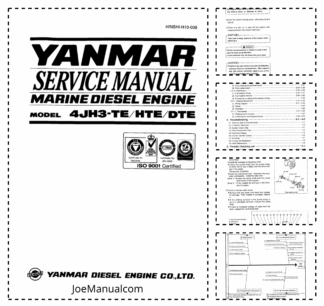 Yanmar 4JH3 Marine Diesel Engine Service Manual