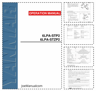 Yanmar 6LPA STP2 STZP2 Marine Diesel Engine Operation Manual
