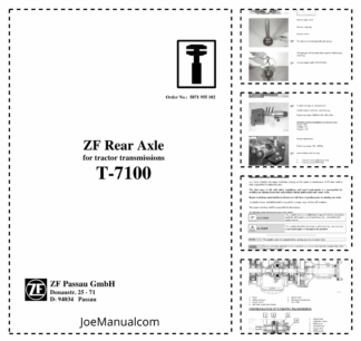 ZF T 7100 Rear Axle Repair Manual