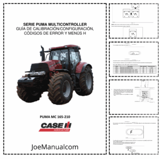 CASE Puma MC 165 210 Tractors Calibration and Error Codes Guide