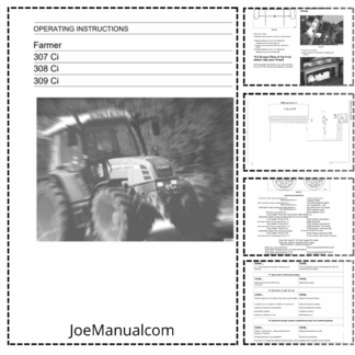 Fendt Farmer 307Ci 308Ci 309Ci Tractor Operator Manual ENG