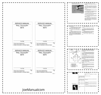 CASE 8575 Mid-Size Baler and Accumulator Service Manual Wiring Harness Diagram 7-81750