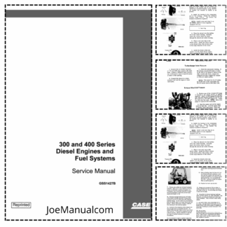 CASE 300 and 400 Series Diesel Engines and Fuel Systems Service Manual GSS1427B