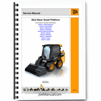 JCB Skid Steer Small Platform Service Manual 9813/1350-2 Printed Book