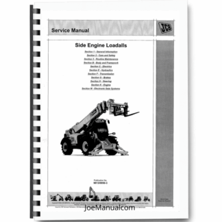 JCB 535-125 535-140 540-140 540-170 550-140 550-170 Telehandler Service Manual 9813 0950 Printed Book