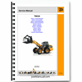 JCB TM320 Telescopic Loader Service Manual 9813/4700-1 Printed Book