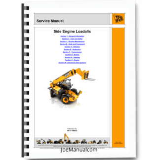 JCB 540-170 540-140 535-125 Hi Viz 535-140 Hi Viz 5A Telehandlers Loadall Service Manual 9813/1450 Printed Book
