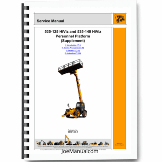 JCB 535 125 535 140 HiViz Loadall Telehandler Personnel Platform Service Manual Supplement 9813/1400 Printed Book