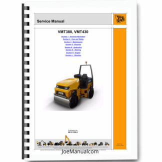 JCB VMT380 VMT430 Vibratory Roller Service Manual 9813/1550 Printed Book