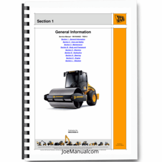 JCB VM46 75 115 132 146 166 200D-PD VM Range Tier II Roller Service Manual 9803/9500 Printed Book