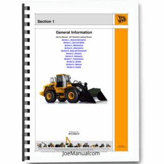 JCB 467 Wheeled Loading Shovel Service Manual 9813/0500-01 Printed Book
