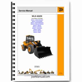 JCB 432ZX Wheel Loader Service Manual 9813/0800 Printed Book