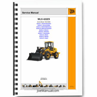 JCB WLS 422ZX Wheeled Loaders Service Manual 9813/3800-01 Printed Book