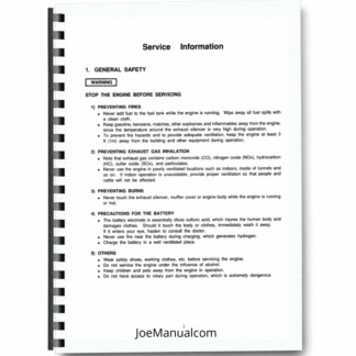 Yanmar JCB L40AE 48AE 60AE 70AE 75AE 90AE 100AE Engine Service Manual 9806/3075 Printed Book