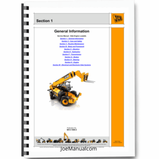 JCB Loadall Machines in the 5A and 5T Groups Service Manual 9813/1500 Printed Book