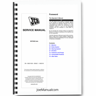 JCB SD70 SD80 Axle Service Manual 9823/1500 Printed Book