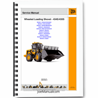 JCB 434S 435S Wheeled Loading Shovel Service Manual 9803/9420-5 Printed Book