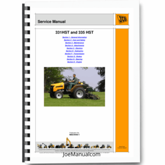 JCB 331HST 335 HST Tractors Service Manual 9803/9440 Printed Book