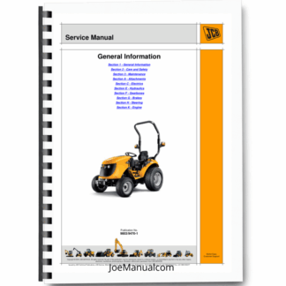 JCB 323 HST 327 HST Tractors Service Manual 9803/9470 Printed Book