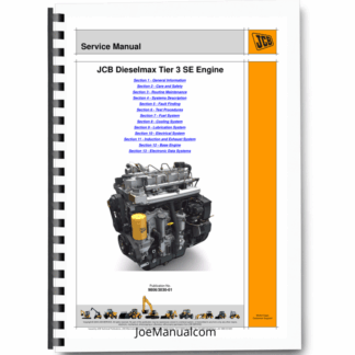 JCB Dieselmax Tier i SE Engine Service Manual 9806/3030-01 Printed Book