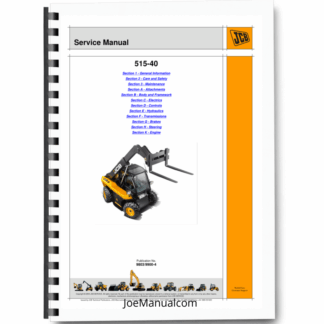 JCB 515-40 Terrain Telescopic Forklift Loader Service Manual 9803/9900 Printed Book