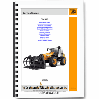JCB TM310 310S 310WM 320 Telescopic Loader Service Manual 9803/9520 Printed Book