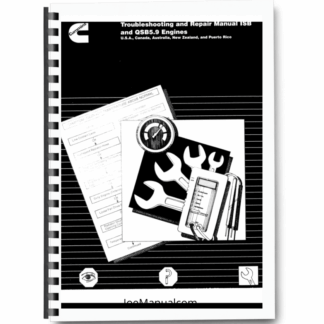 Cummins JCB ISB QSB 5.9 Engines Troubleshoting and Repair Manual 9806/3050 Printed Book