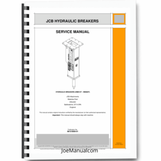 JCB HM012T HM380T Hydraulic Breakers Service Manual 9813/5850 Printed Book