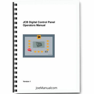 JCB Digital Control Panel Operators Manual 9806/4800 Printed Book