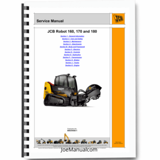 JCB Robot 160 170 180 Track Loader Service Manual 9803/9450 Printed Book