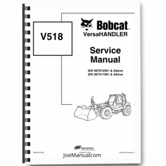Bobcat V518 Versahandler Service Manual Printed Book