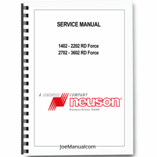 Neuson 1402 1502 1902 2202 2702 2902 3402 3602 Track Excavator Service Manual Printed Book