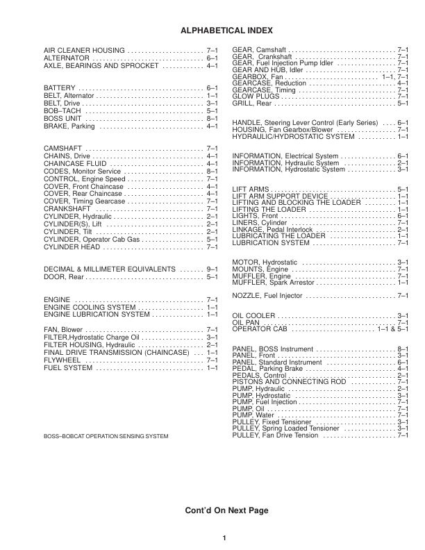 Bobcat 853 853H Skidsteer Service Manual 5084 5097 5102 5128 5101 5123 - Image 5