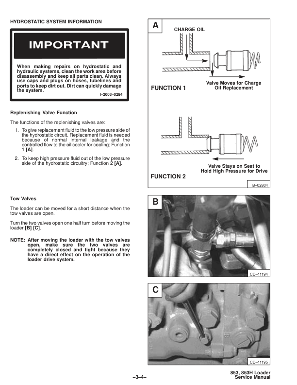Bobcat 853 853H Skidsteer Service Manual 5084 5097 5102 5128 5101 5123 - Image 8