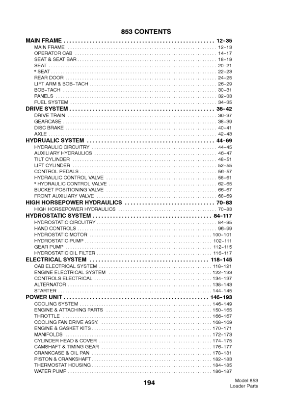 Bobcat 853 Skidsteer Parts Catalog 5084 5097 - Image 10
