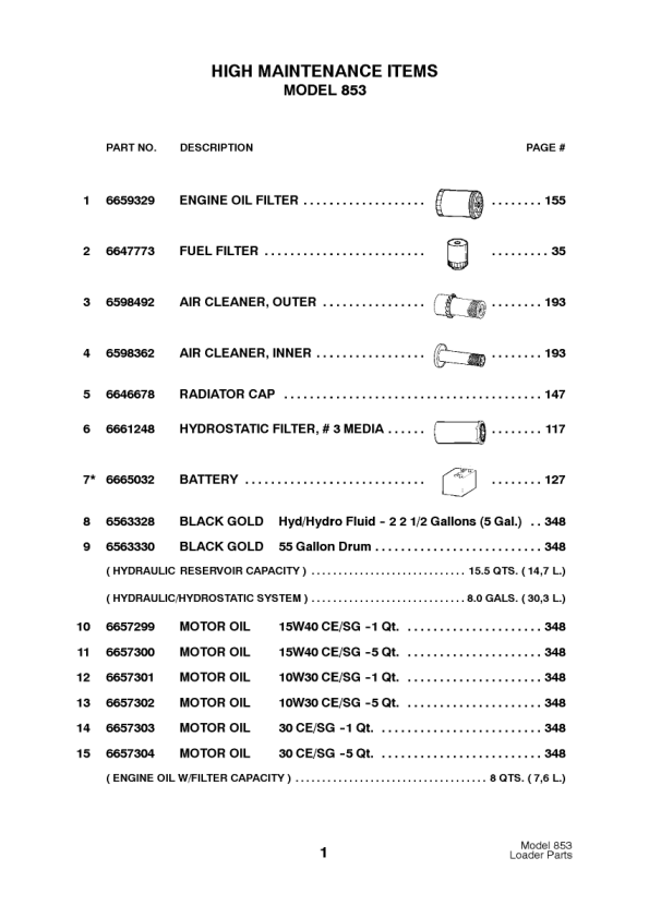 Bobcat 853 Skidsteer Parts Catalog 5084 5097 - Image 13