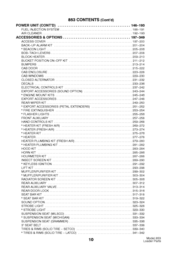 Bobcat 853 Skidsteer Parts Catalog 5084 5097 - Image 8