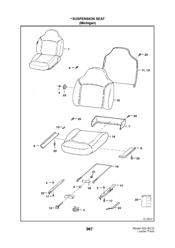 Bobcat 853 Skidsteer Parts Catalog 5128 5084 5097 - Image 15