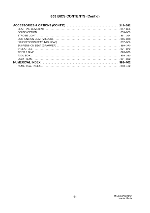 Bobcat 853 Skidsteer Parts Catalog 5128 5084 5097 - Image 9