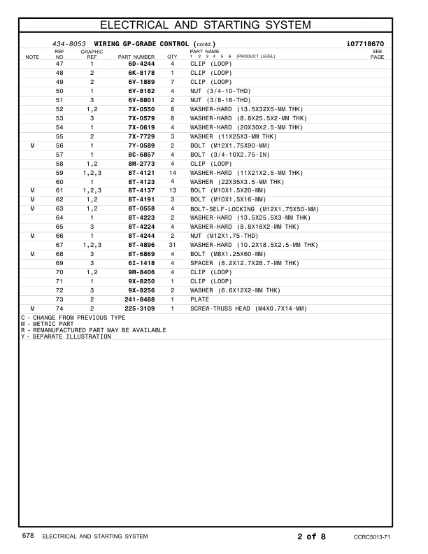 CAT 140K Motor Grader Parts Manual JPA1-UP - Image 16