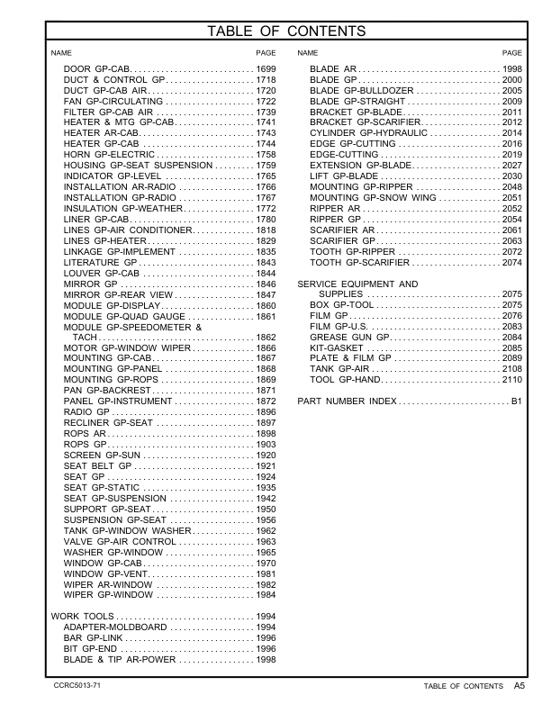 CAT 140K Motor Grader Parts Manual JPA1-UP - Image 10