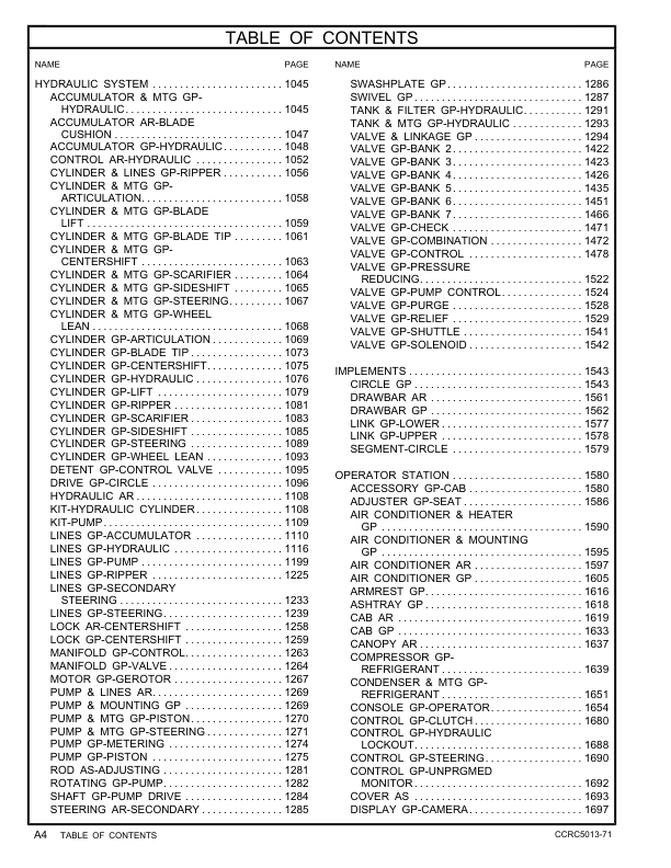 CAT 140K Motor Grader Parts Manual JPA1-UP - Image 9