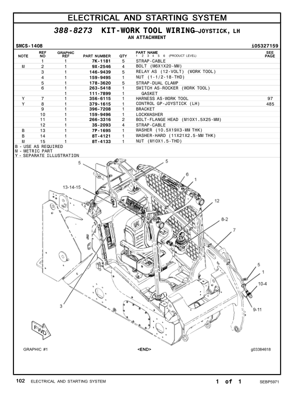 CAT 259D Compact Track Loader Parts Manual FTL1-UP - Image 11