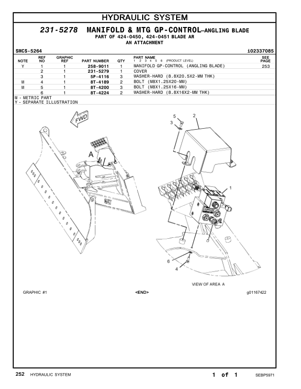 CAT 259D Compact Track Loader Parts Manual FTL1-UP - Image 12