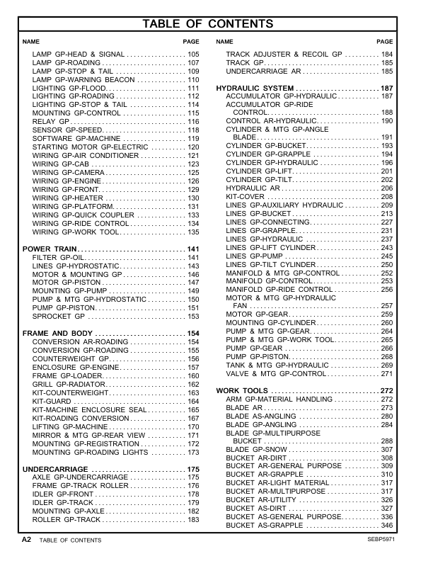 CAT 259D Compact Track Loader Parts Manual FTL1-UP - Image 7