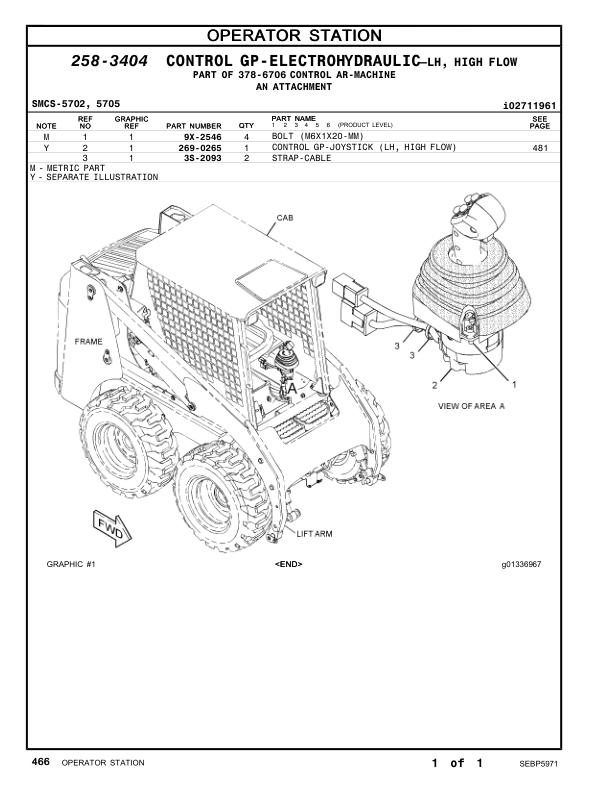 CAT 259D Compact Track Loader Parts Manual FTL1-UP - Image 15