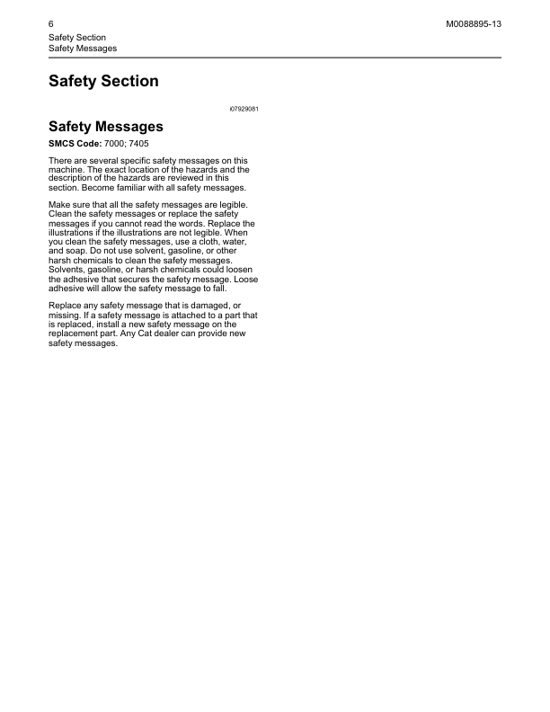 CAT 301 5 301 6 301 7CR 301 8 302CR Mini Excavator Operation and Maintenance Manual - Image 10