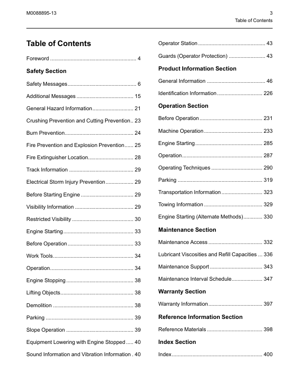 CAT 301 5 301 6 301 7CR 301 8 302CR Mini Excavator Operation and Maintenance Manual - Image 7
