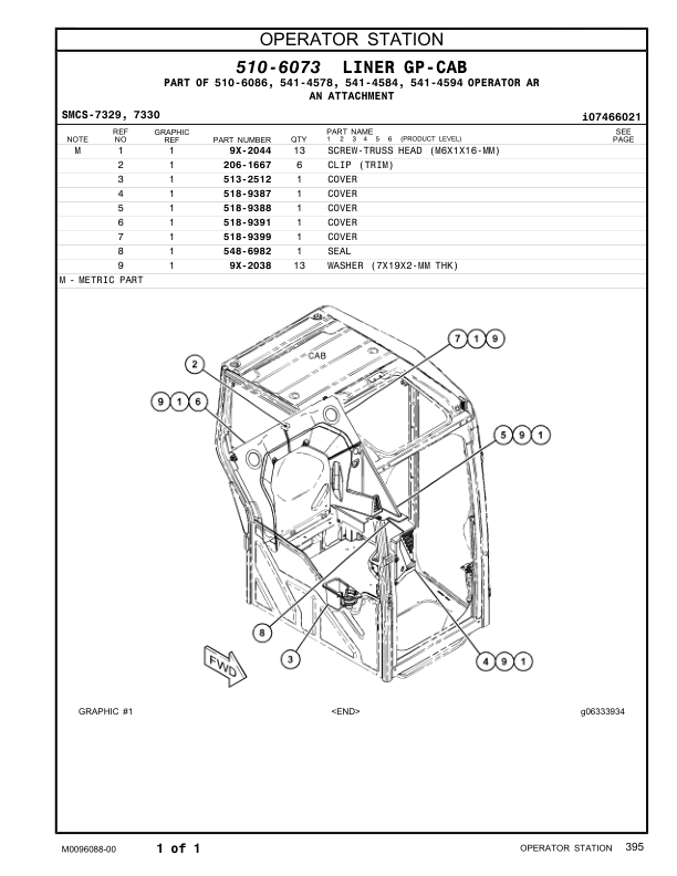 CAT 310 Mini Excavator Parts Catalog GWT1-UP - Image 15