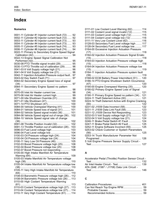 CAT 3126B 3126E On-highway Engines Troubleshooting Manual RENR1367-11 - Image 13